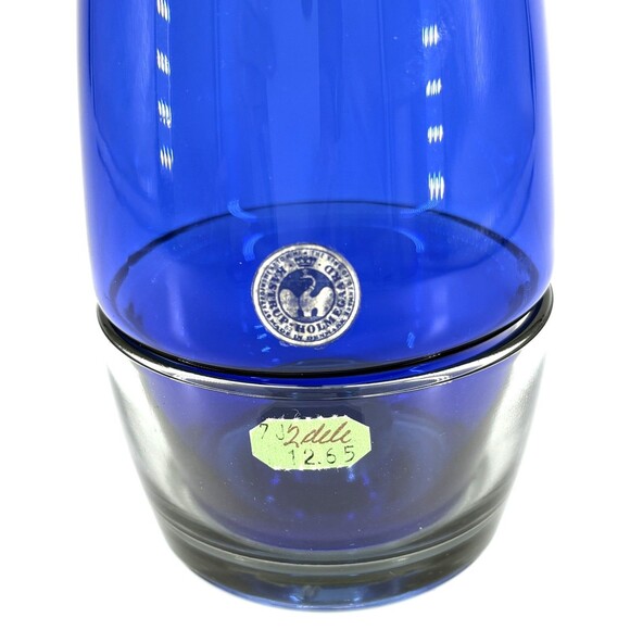 Per Lütken for Holmegaard Glass Hurricanes Blue Danish Modern - 7.75" - Picture 2 of 7